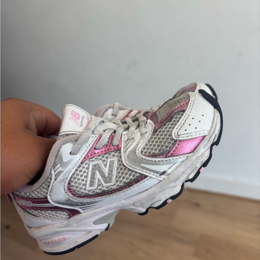 New Balance Kids' Sneakers in Pink and White